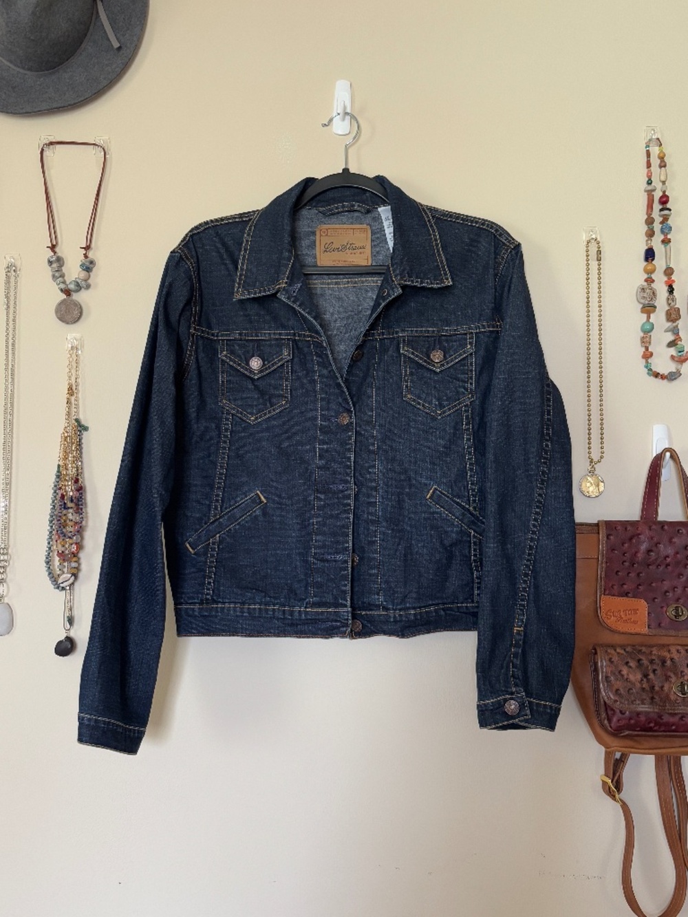 Levi’s Strauss Signature Jean Jacket Dark Misses 8/10